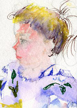 Penny For Your Thoughts Rosemary Penner Madison WI watercolor